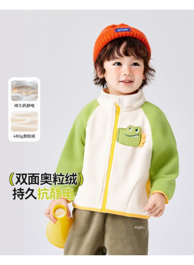 Doodle Home kids' Autumn Fleece Jacket, Stylish Boys' & Girls' Top, Baby Outerwear - Image 1