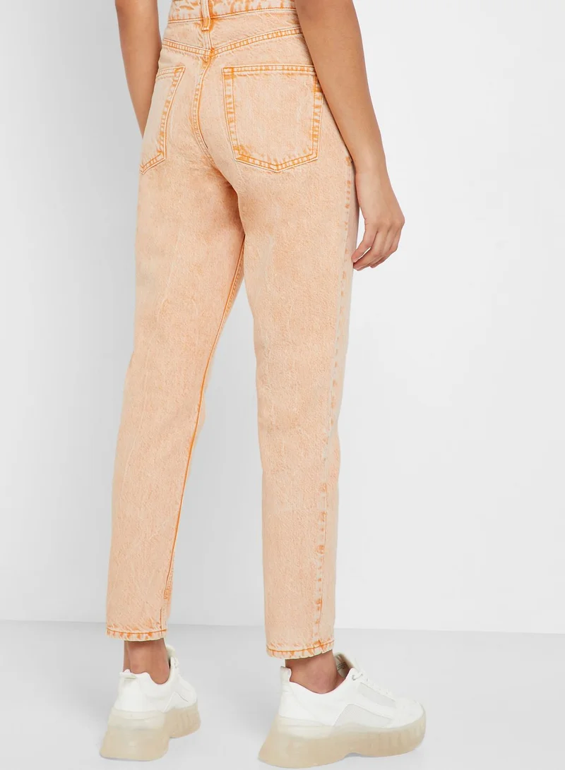 TOPSHOP High Rise Mom Jeans