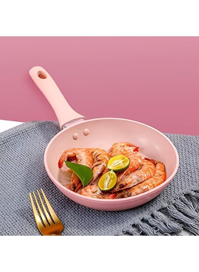 هابي هوم مقلاة من الجرانيت ، مقلاة طهي غير لاصقة لطهي شرائح اللحم والبيض المقلي ولحم البقر والفطائر- ١٦ سم - Image 3