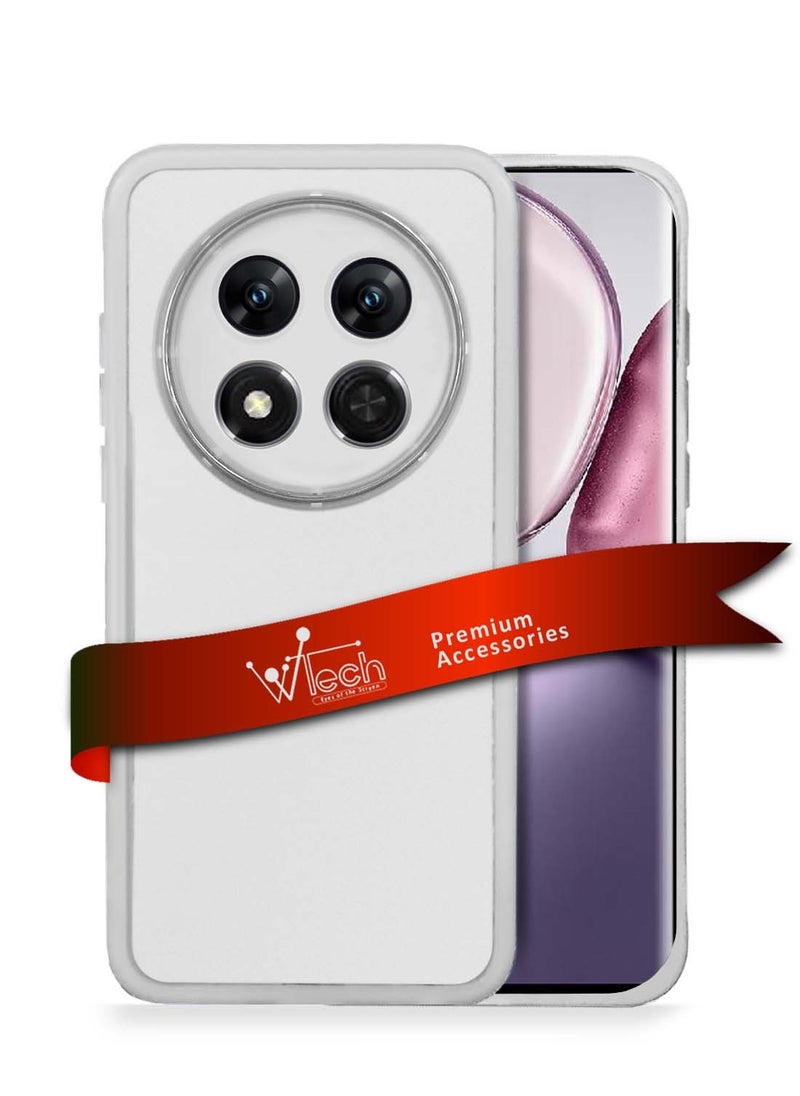 Wtech - Honor X9c 5G 2024 / Honor Magic7 Lite 5G 2025 Soft Transparent TPU Silicone Ultra Thin Phone Stylish Electroplated Camera Border Back Case Cover - White - Image 1