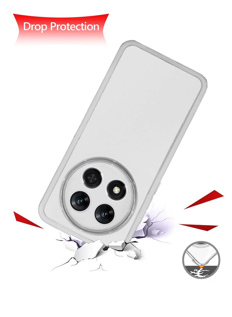 Wtech - Honor X9c 5G 2024 / Honor Magic7 Lite 5G 2025 Soft Transparent TPU Silicone Ultra Thin Phone Stylish Electroplated Camera Border Back Case Cover - White - Image 1