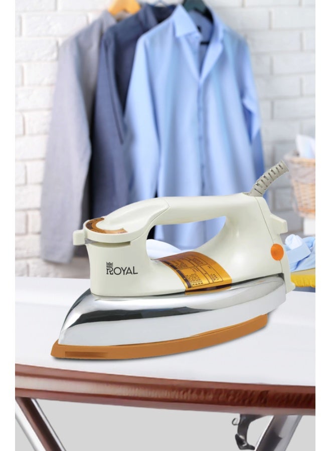 رويال مكواة جافة ثقيلة 1200 واط بقاعدة سيراميكية غير لاصقة – RA-HWI007 1200 W Heavy Weight Dry Iron RA-HWI007 - Image 3