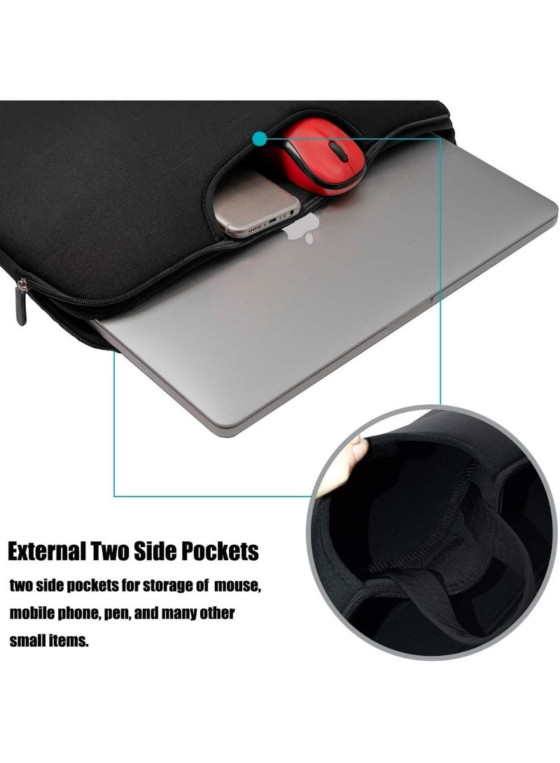 13.3 Inch Laptop Sleeve Bag - Slim, Lightweight Neoprene Case with Extra Storage Pockets for MacBook, Surface, and More - Image 4
