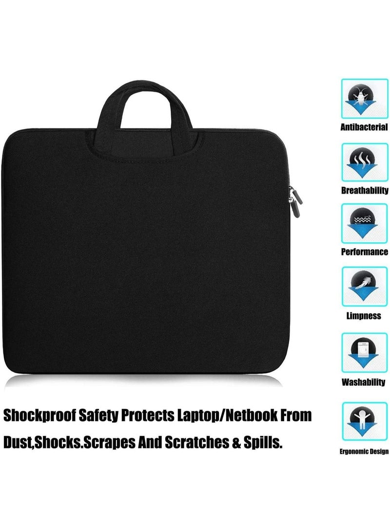 13.3 Inch Laptop Sleeve Bag - Slim, Lightweight Neoprene Case with Extra Storage Pockets for MacBook, Surface, and More - Image 5