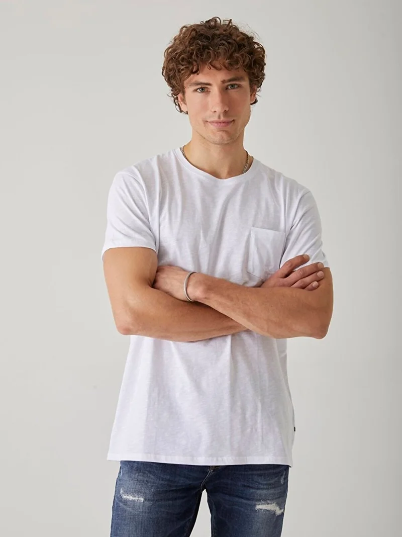 LTB Men's White T-shirt