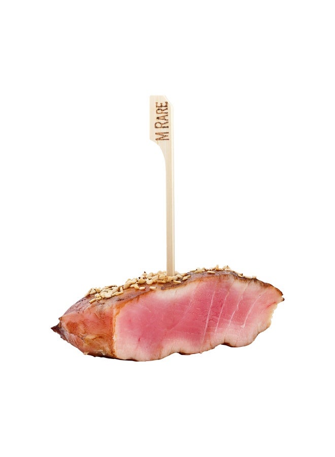 Restaurantware RW Smart 4 Inch Paddle Food Markers, 1000 Sturdy Food Picks - With Medium Print, Bamboo Wood Skewers, For Sports Themed Parties And Events, Birthday, Restaurants - Image 2