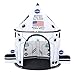 Lucky castle Rocket Ship Play Tent Kids Play Tents Cute Space Tent Indoor Outdoor Spaceship with Wing - Image 2