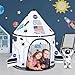 Lucky castle Rocket Ship Play Tent Kids Play Tents Cute Space Tent Indoor Outdoor Spaceship with Wing - Image 4