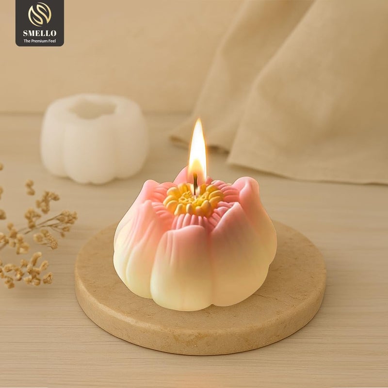 Smello Smello`s Lotus Bloom Candle Mould, Silicon Mould for Art & Craft (SCM 247)  - Image 2