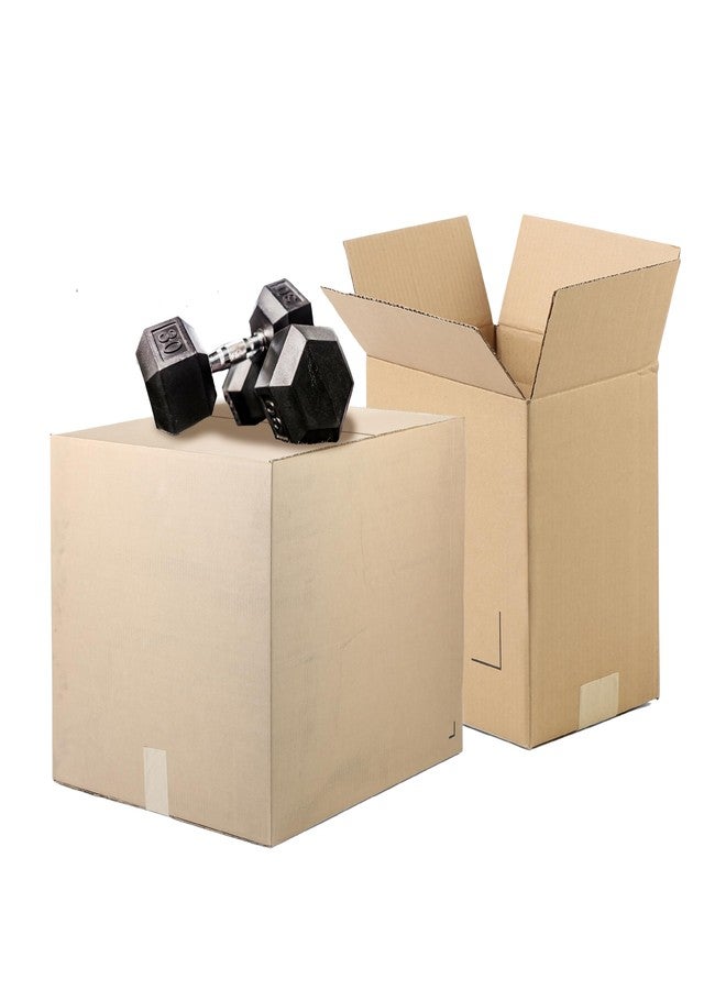 The Boxery 18 x 14 x 10 Inches Heavy Duty Grade ECT44, Brown/Kraft Corrugated Cardboard Shipping Boxes 25-Pack |Mailing, Packing, Moving & Storage for Business/Home-Recyclable - Made in the USA - Image 1