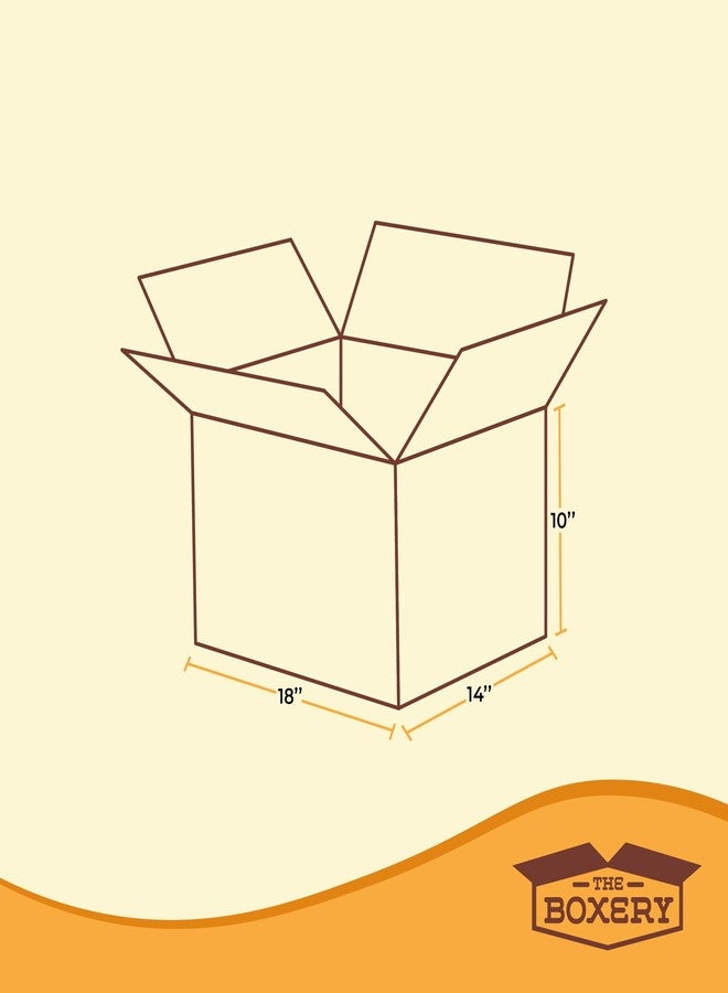 The Boxery 18 x 14 x 10 Inches Heavy Duty Grade ECT44, Brown/Kraft Corrugated Cardboard Shipping Boxes 25-Pack |Mailing, Packing, Moving & Storage for Business/Home-Recyclable - Made in the USA - Image 3