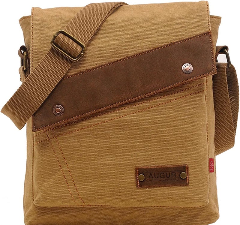 AIBAG Messenger Bag, Vintage Small Canvas Shoulder Bag Crossbody Purse - Image 1