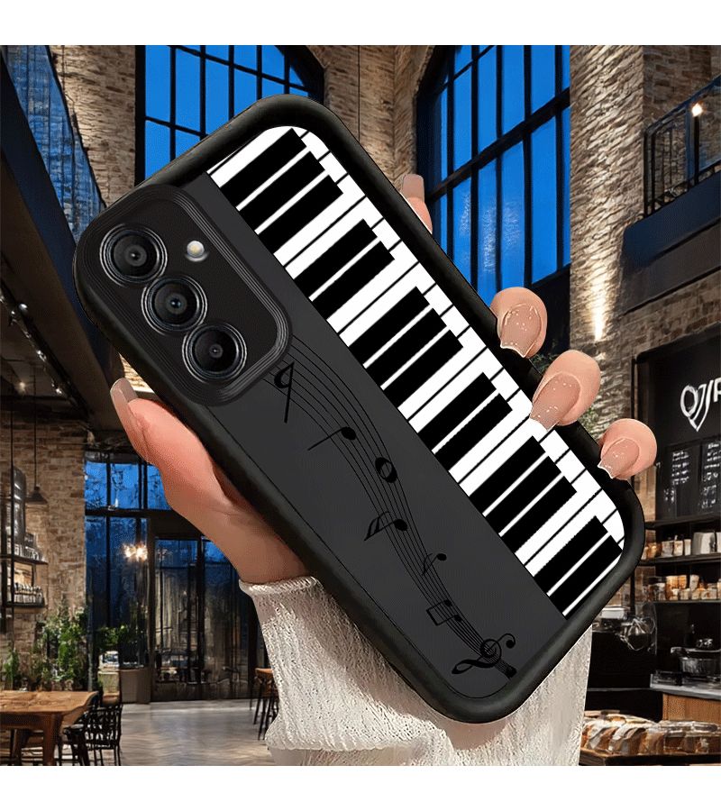 Mixed Color Galaxy S21 FE 5G Piano Key Minimalist Phone Case - Image 3
