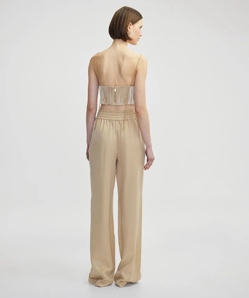 Ipekyol  Wide-Leg Trousers With Double Waistband for Women | Best Price UAE