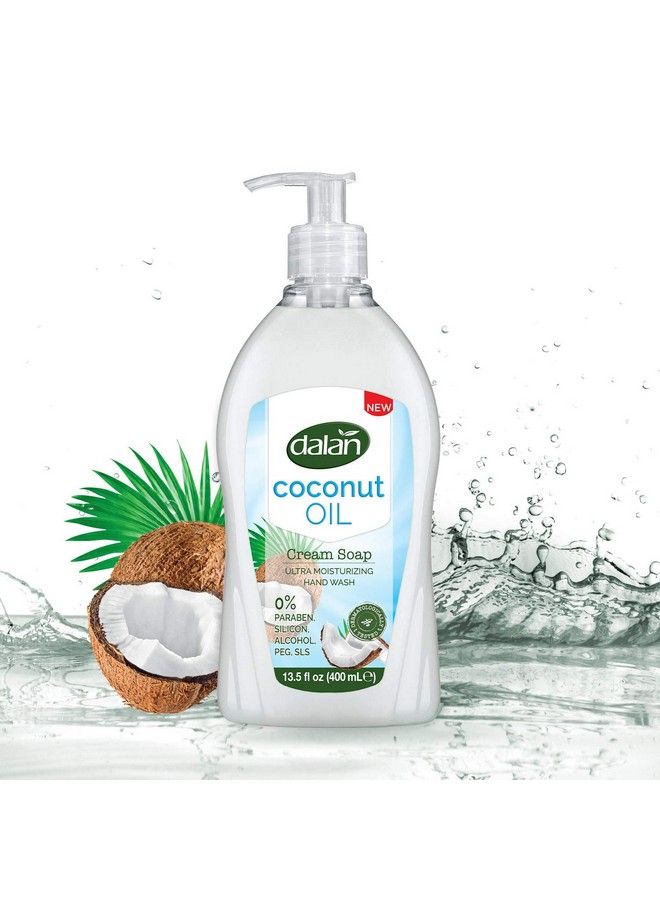 Dalan Coconut Oil Cream Ultra Moisturizing Liquid Hand Soap For Normal And Dry Hands Fresh Clean And Soft Feeling (13.5 Fl Oz / 400 Ml (Pack Of 3)) - Image 4