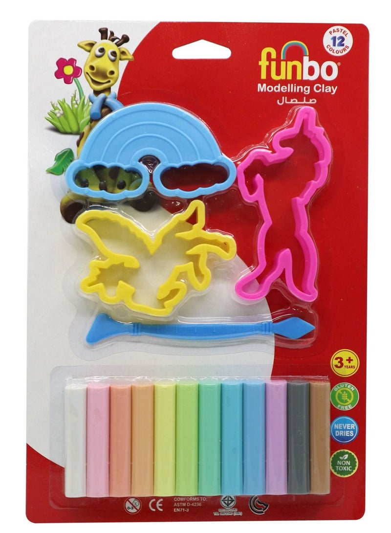Modelling Clay and Mould Set Multicolour