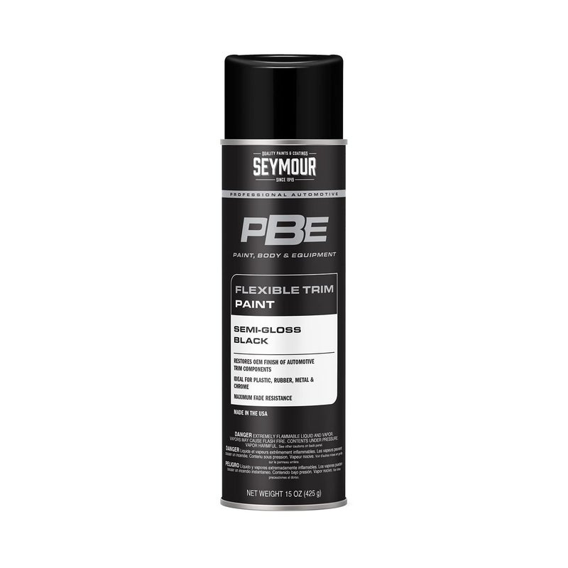Seymour 20-1679 PBE Professional Trim Spray Paint, Semi-Gloss Black - Image 1