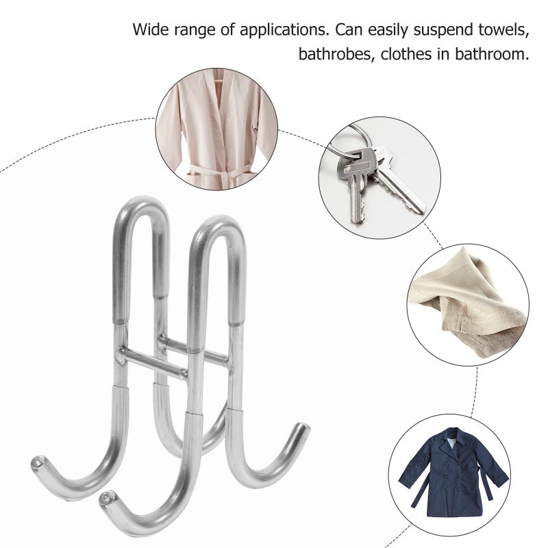 304 Stainless Steel Heavy Duty Towel Hook For Glass Shower Doors - Image 5