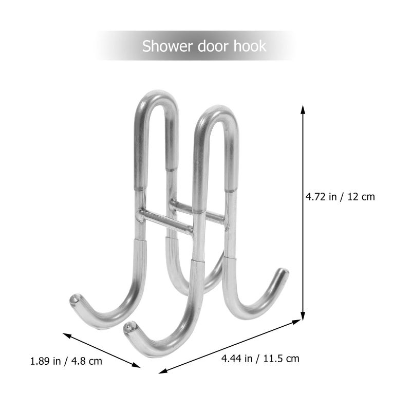 304 Stainless Steel Heavy Duty Towel Hook For Glass Shower Doors - Image 3