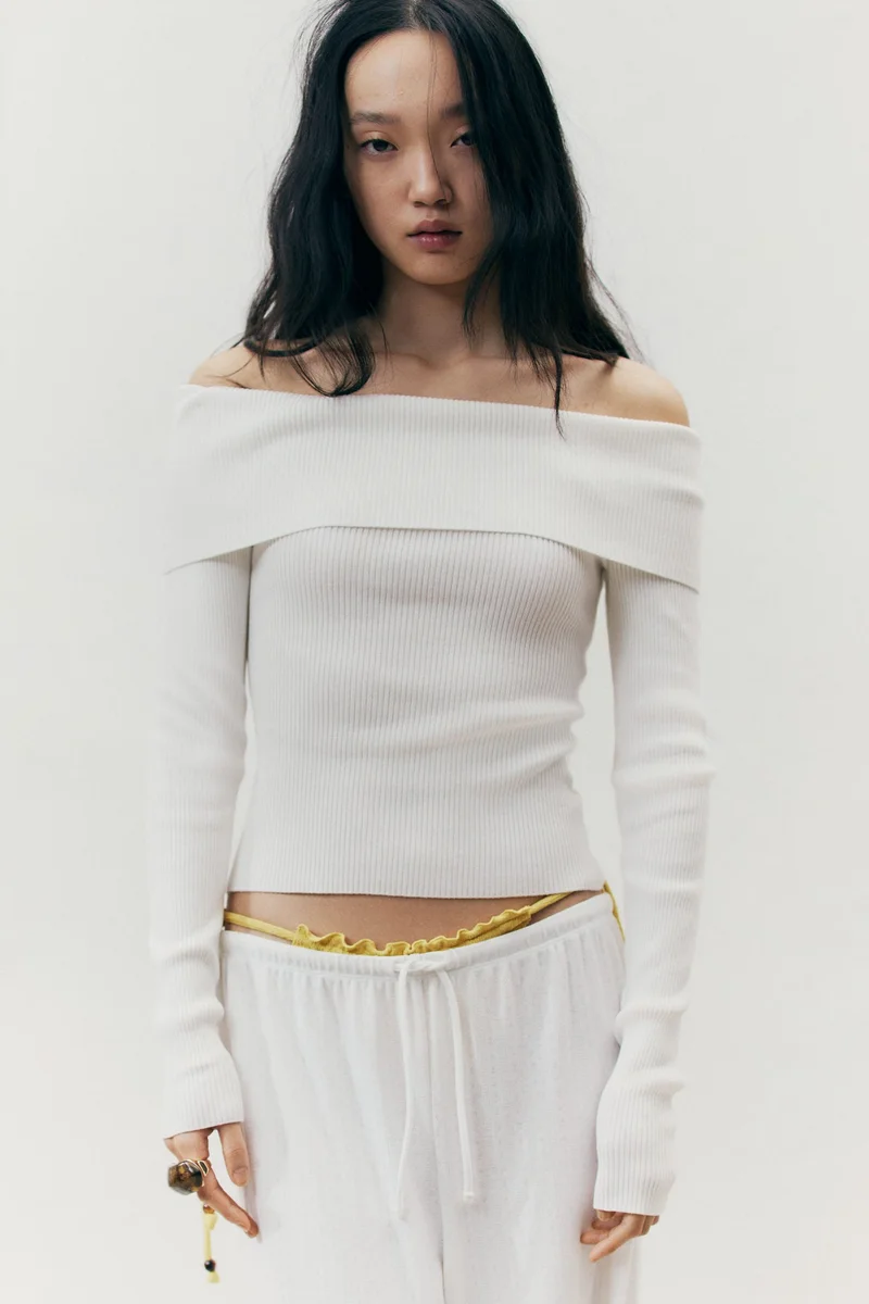 H&M Wide drawstring trousers