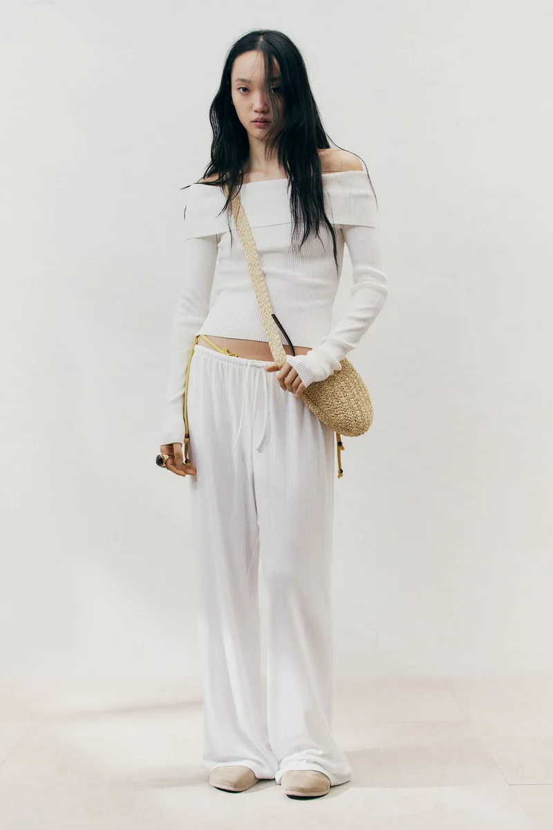 H&M Wide drawstring trousers