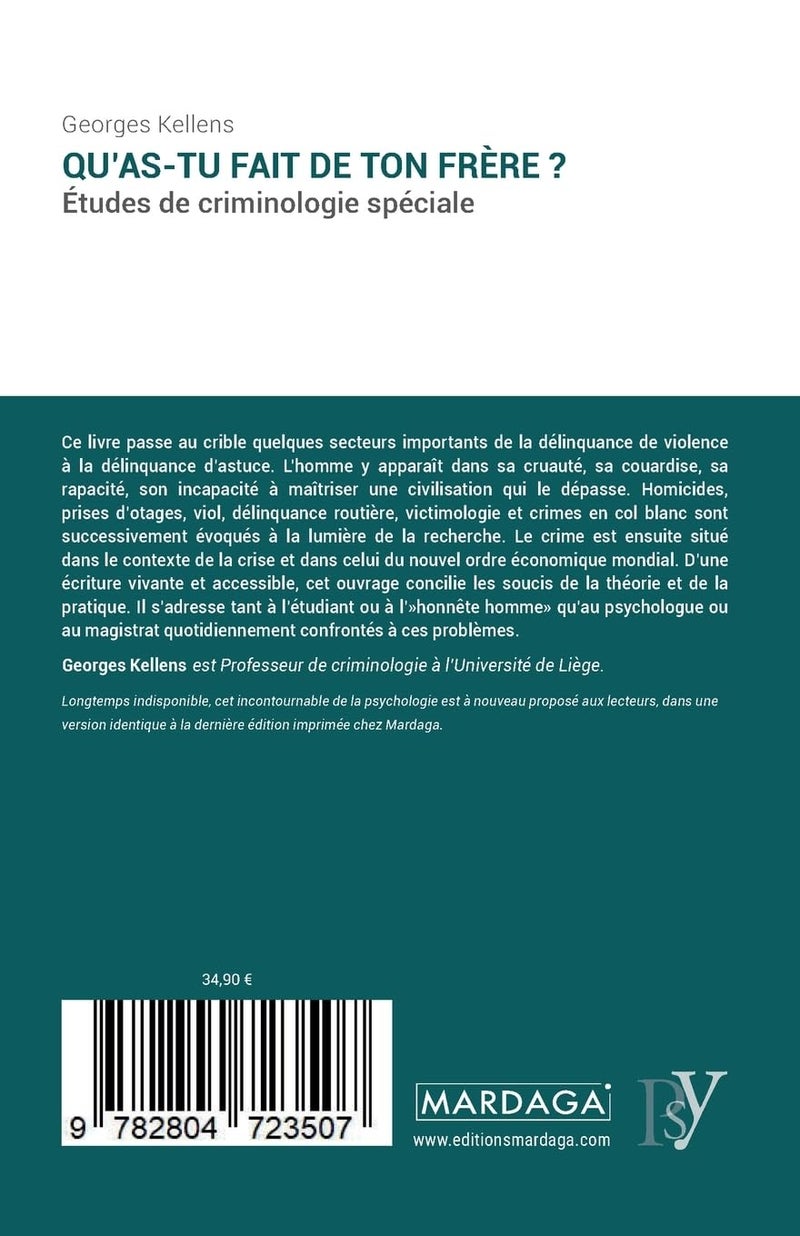 Qu'as-tu fait de ton frère ?: Études de criminologie spéciale  - Image 2
