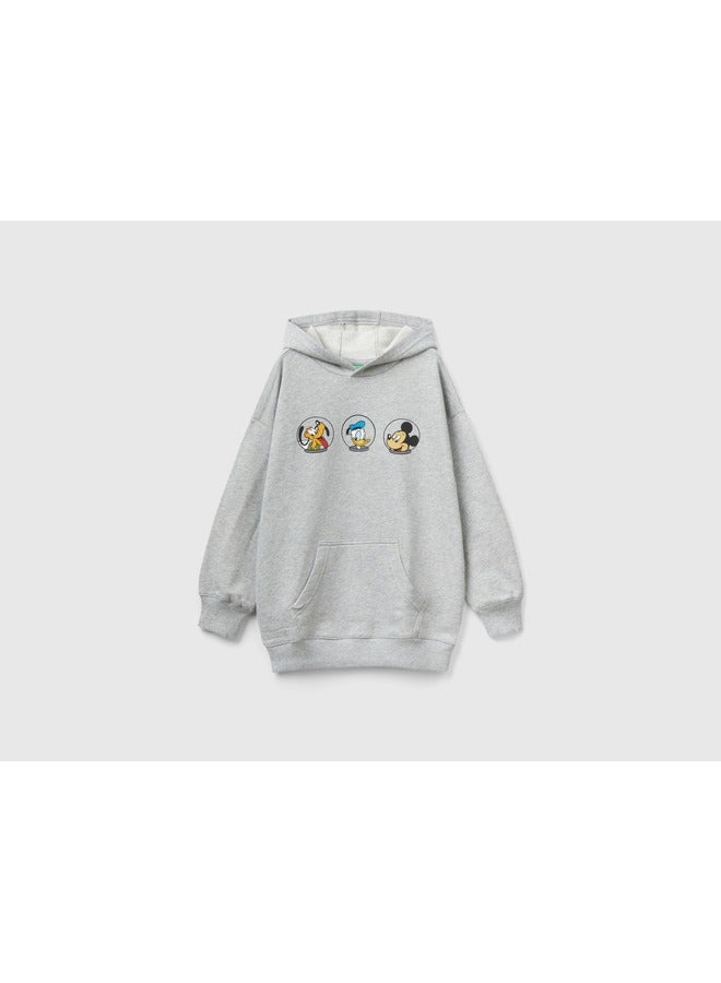 UNITED COLORS OF BENETTON Disney Character Printed Front Pocket Sweatshirt 