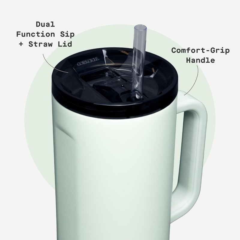 CORKCICLE Cruiser Straw Cup 1.2L Sage Mist - Image 4