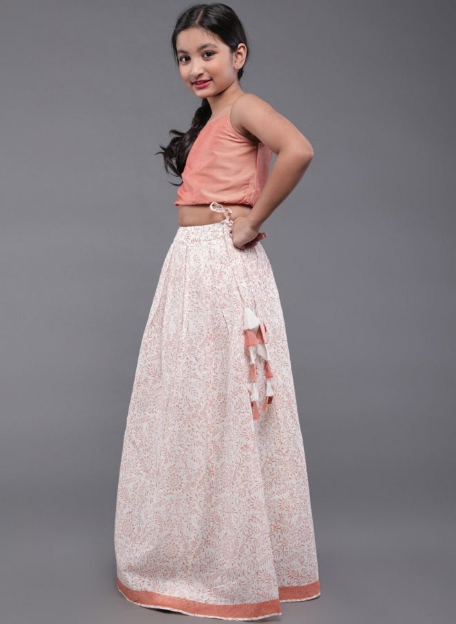 أيه كيه إس طقم ليجنجا تشولي باللون الذهبي الوردي للبنات - Image 4