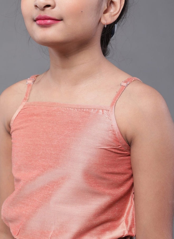 أيه كيه إس طقم ليجنجا تشولي باللون الذهبي الوردي للبنات - Image 2