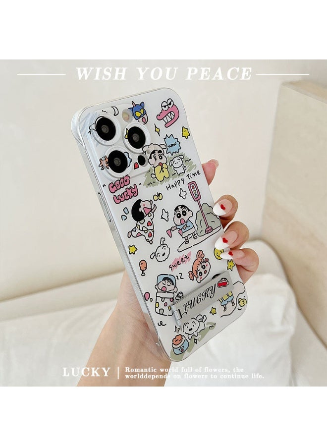 NIBEMINENT Sasuke Protective TPU Case Cover For iPhone 15 Plus, Leisurely New With Stand