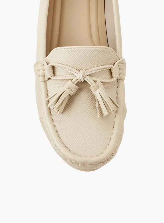 Flora Bella By Shoexpress BEIGE Women Slip-On Loafers for Women | Best Price UAE