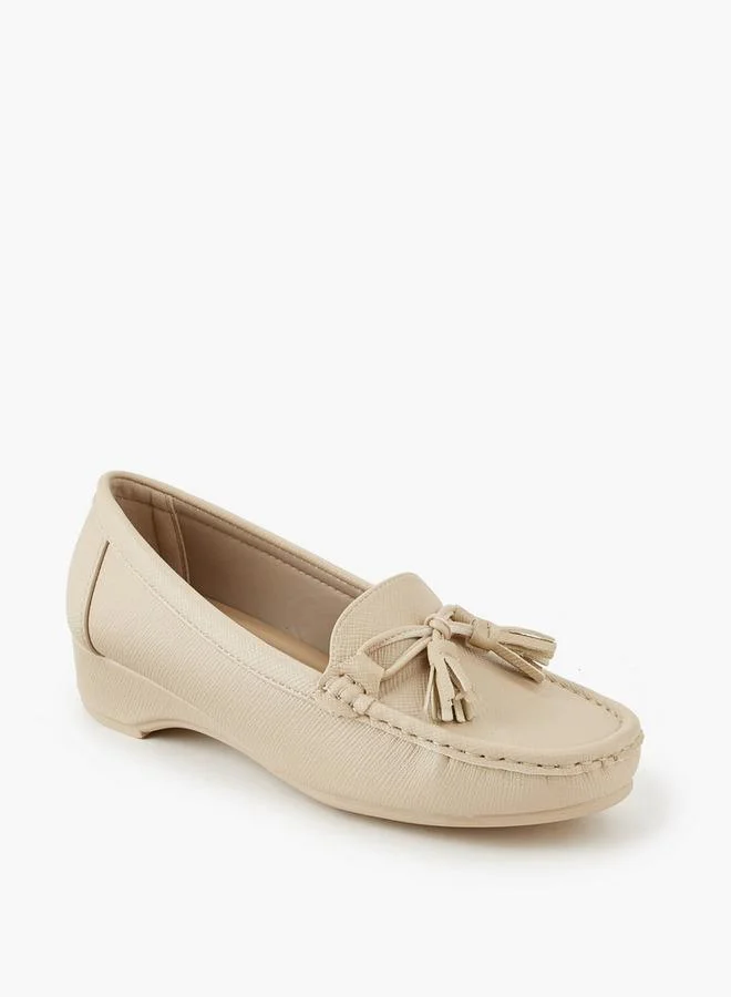 Flora Bella By Shoexpress BEIGE Women Slip-On Loafers for Women | Best Price UAE
