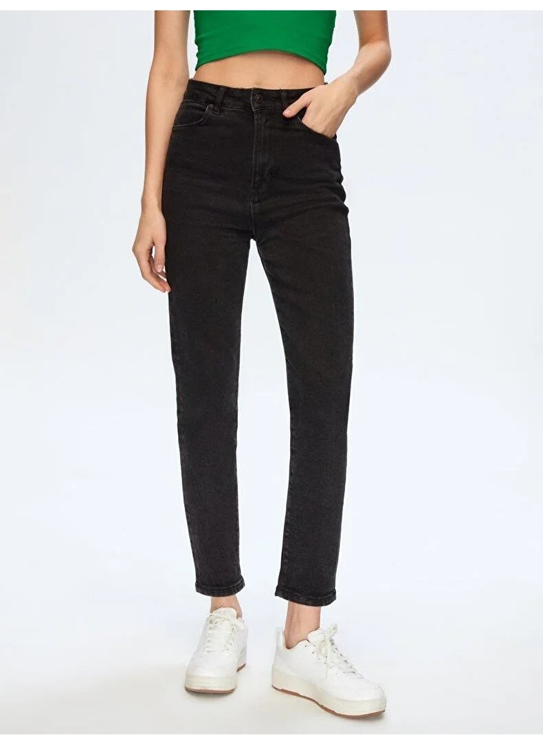 ال تي بي Women's Dores Black Wash Trousers