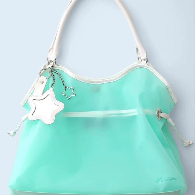 Badblue Y2K PVC Tote Shoulder Bag - Image 4