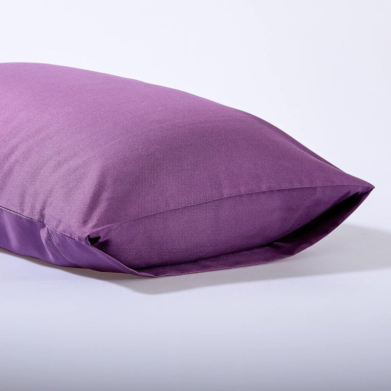 EVOLIVE Ultra Soft Brushed Microfiber King Size 20"x40" Pillowcases Pair with Envelope Clousure Set of 2 (20"x40" King, Purple) - Image 3