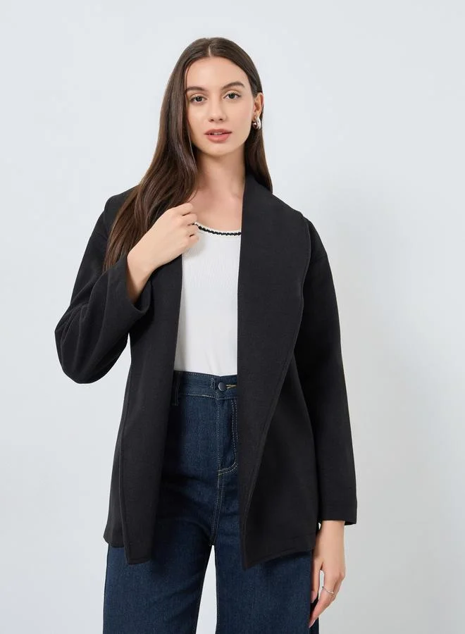 تايك تو معطف بنمط لف وحزام