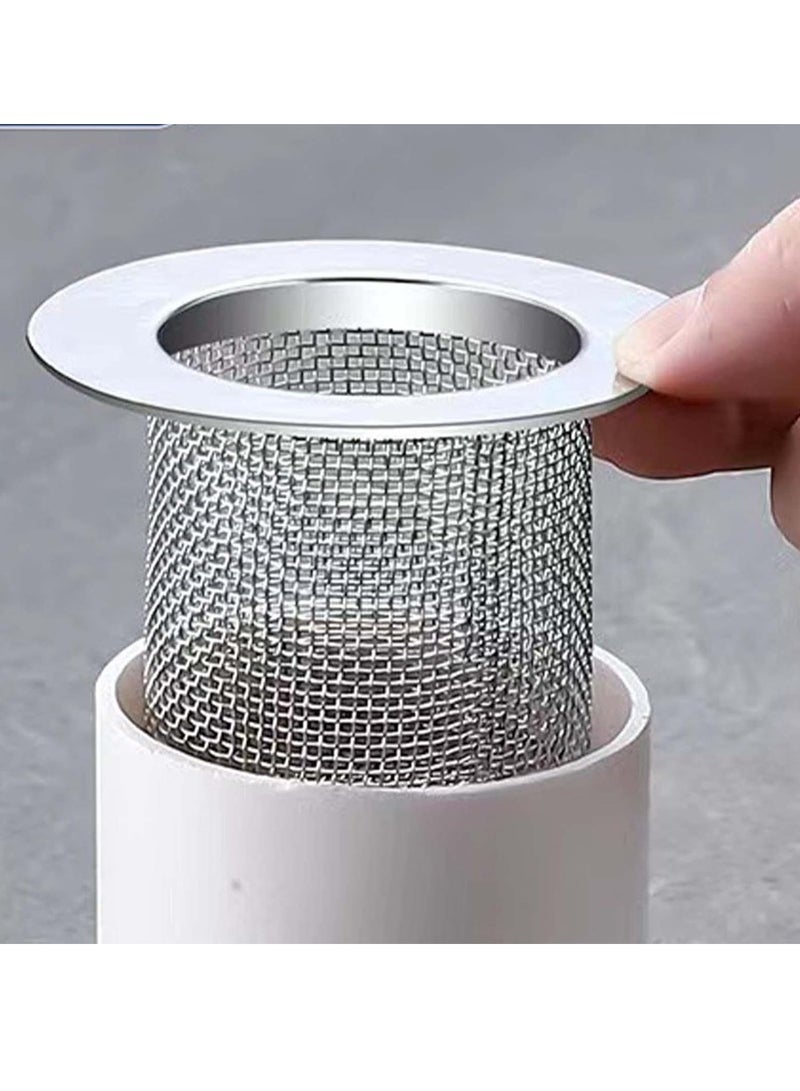 Oasisgalore 2 Pcs Sink Drain Strainer，Sewer Mesh Drain Filter for Bathroom & Kitchen Basins, Hair Waste Prevention  - Image 5
