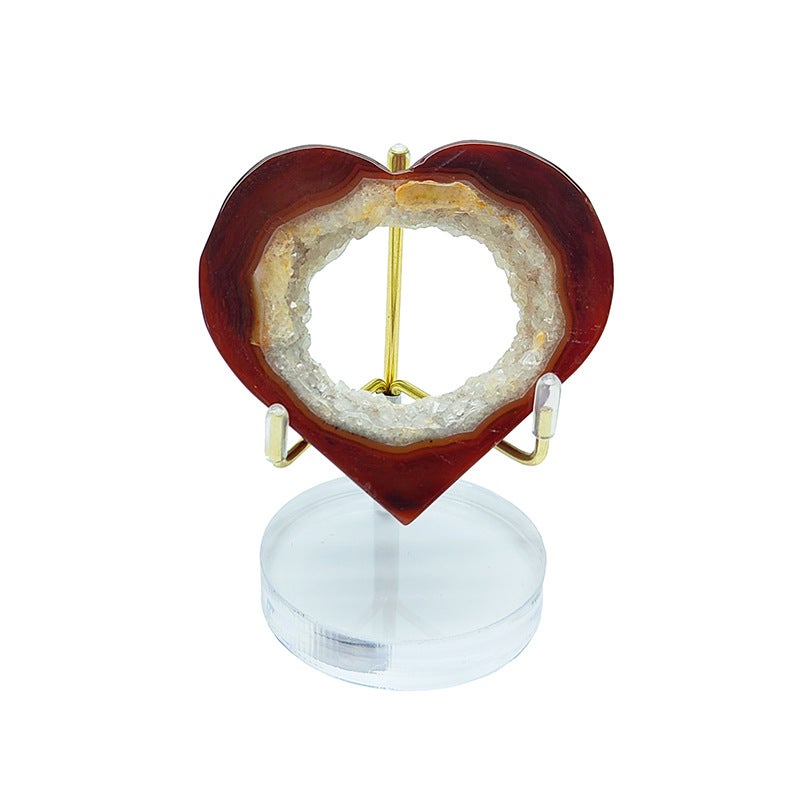 Round Acrylic Transparent Mineral Display Stand Crystal Raw Stone Mineral Specimen Display Stand Compass Base Easel Stand - Image 5