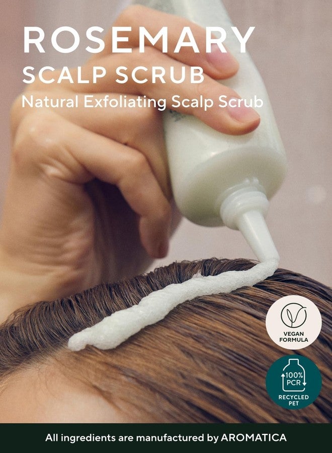 AROMATICA Rosemary Scalp Scrub (2 Packs) 5.82oz / 165g, Gift Set, Sulfate-Free, Silicone-Free, Vegan, Scalp Cleansing with Salt Granules, Invigorates and Exfoliates Scalp, Micro-Exfoliate - Image 2