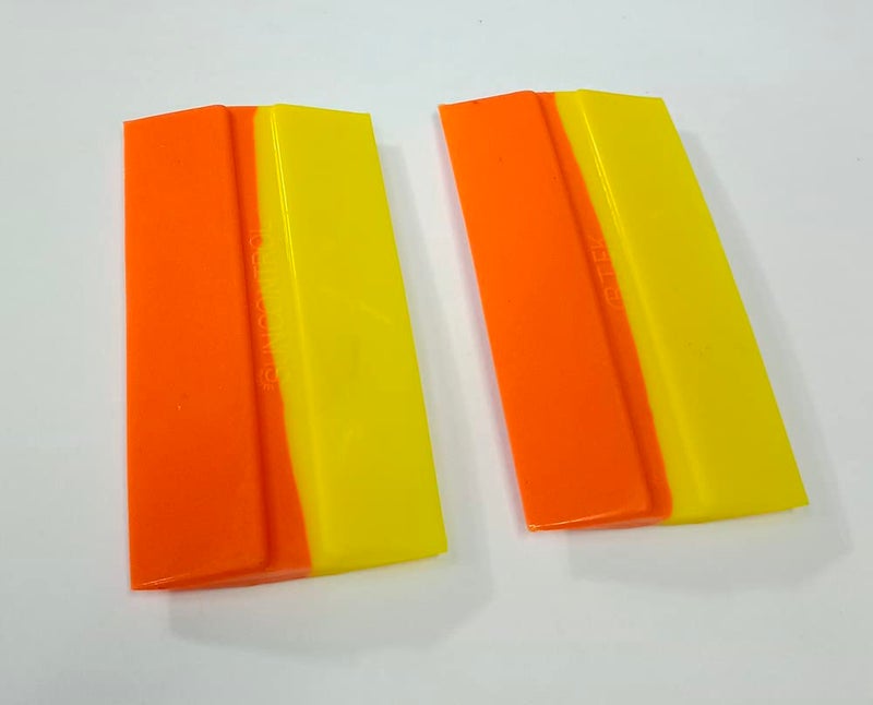 Generic Double Color Wrapping Scraper Squeegee Tool for Car Vehicle Window Film Nylon Rubber 125 X 65 cm CS001 2 Pcs  - Image 1