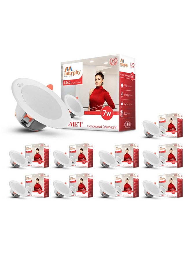 Murphy Polycarbonate 7W Led Panel Conceal Down Light (Cool White) - Pack Of 10(Others) - Image 1