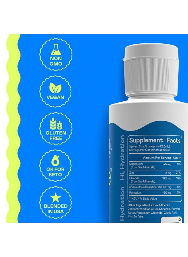 Hi-Lyte Electrolyte Concentrate for Rapid Hydration (3 Units) | NO Calories NO Sugar | Magnesium, Potassium & Zinc | 144 Servings - Image 3