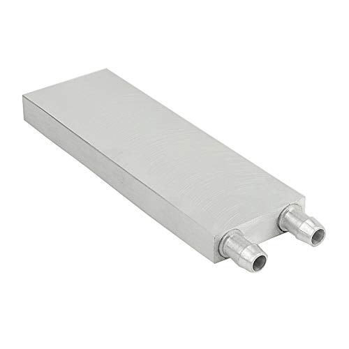 BXQINLENX Aluminum Water Cooling Block for CPU Graphics Radiator Heatsink 40x 120(White) - Image 1
