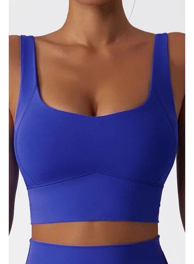 KAWN.YOGA Womens U Back Sports Bra - Padded Low Impact Workout Yoga Bra with Removable Built in Bra