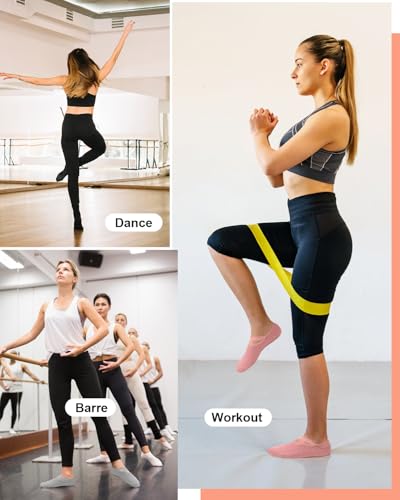 Aoliks Pilates Grip Socks for Women with Straps, Yoga Socks Non Slip Socks for Pure Barre Ballet Dance Workout - Image 4