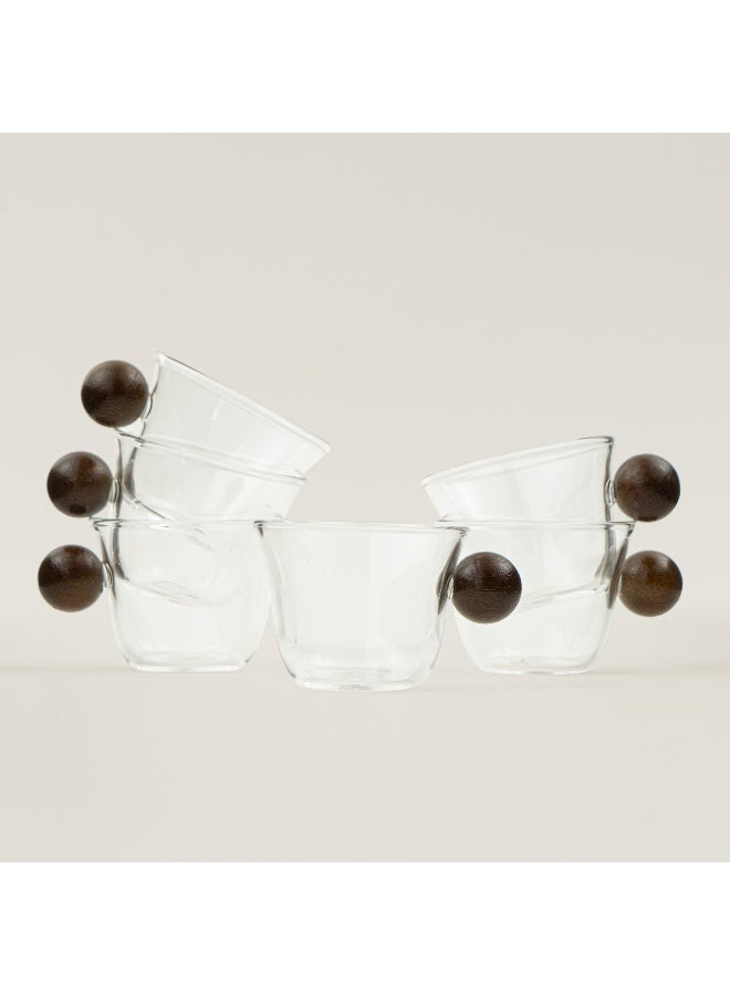 Dallaty 6Pcs Coffee Cup Set With Wooden Handles - Image 5
