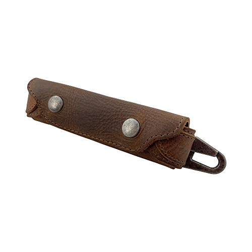 Hide & Drink, Harmonica Leather Case, Vintage Style, Instrument Protector, Musician Accessories, Handmade :: Bourbon Brown - Image 3