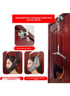 Generic Home Cervical Traction Device Neck Pain TherapyHook type cervical traction frame, leather traction belt, door suspension Hook type cervical traction frame, leather traction belt, door suspension 