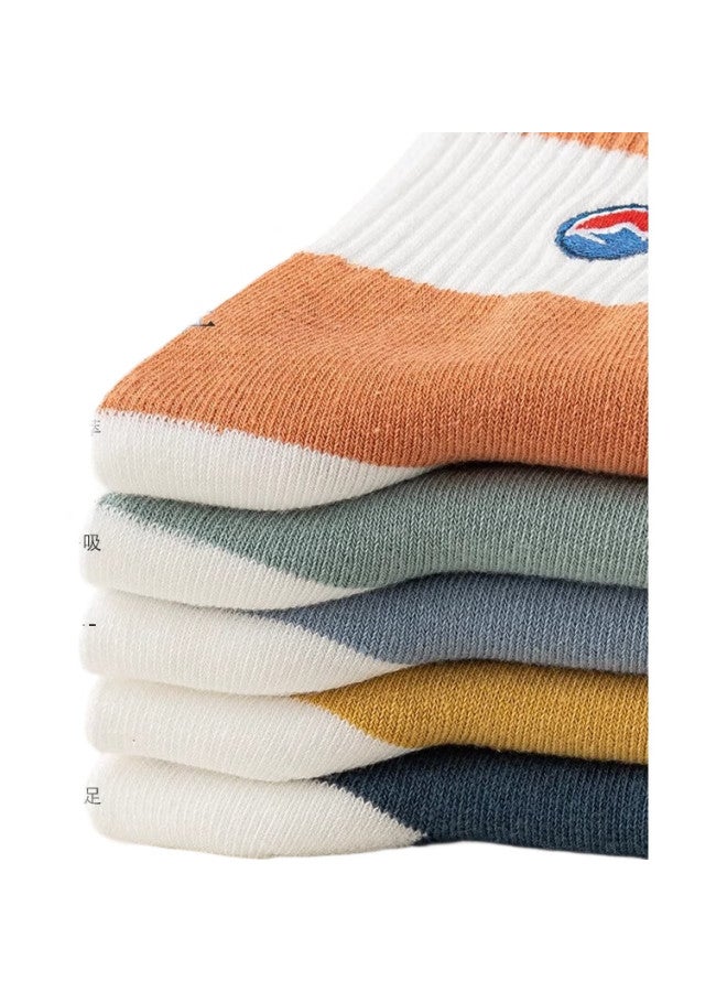 yimian Men'S Short Socks [100% Pure Cotton, Antibacterial, Odor-Resistant] Breathable Massage Foot Sole Socks For Spring, Autumn And Summer - Image 2